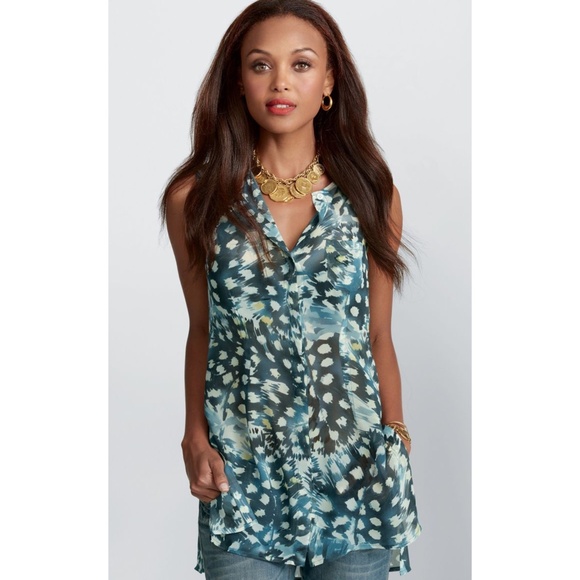 CAbi #416 Avery Tunic Top Blouse Small - Picture 7 of 13